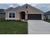 One-story house with brown garage door and neutral exterior at 13278 Ogden Glade Rd, Dade City, FL 33525