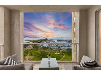 Stunning sunset view over marina from private balcony at 100 Beach Ne Dr # 1501, St Petersburg, FL 33701