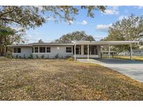 Exterior view of a single story house with carport and lawn at 10308 Forest Hills Dr, Tampa, FL 33612
