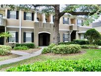 Two-story townhome with landscaping and walkway at 14003 Citrus Crest Cir, Tampa, FL 33625