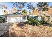 Updated single-story home with two-car garage and landscaped yard at 1291 Golden Oak Dr, Tarpon Springs, FL 34689