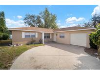 Ranch-style home with attached garage and driveway at 1203 Baronwood Pl, Brandon, FL 33510