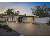 Attractive single-story home with a modern facade and landscaped yard at 1807 W Crawford St, Tampa, FL 33604