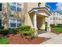 Apartment building exterior showcasing landscaping and entrance at 18119 Sterling Gate Cir # 18119, Tampa, FL 33647