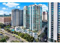 Luxury high-rise building with pool and city views at 450 Knights Run Ave # 605, Tampa, FL 33602