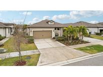Single-Gathering home with attached garage and landscaping at 6320 Cliveden Ct, Apollo Beach, FL 33572