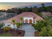 Attractive one-story home with tile roof and lush landscaping at 11938 Royce Waterford Cir, Tampa, FL 33626