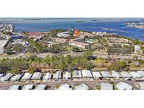 Aerial view of waterfront community, showing location of condo building at 2700 Bayshore Blvd # 1305, Dunedin, FL 34698
