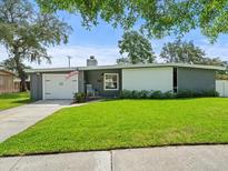 Charming ranch home with updated exterior and well-manicured lawn at 10603 Coquita Ln, Tampa, FL 33618