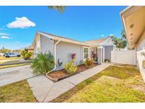 Charming home with a well-maintained yard, walkway, and a driveway leading to the street at 11045 Springridge Dr, Tampa, FL 33624