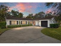 Charming ranch home with updated exterior, driveway, and landscaping at 13510 Shady Shores Dr, Tampa, FL 33613