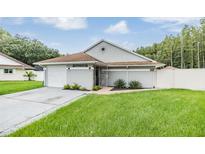 Updated one-story home with a spacious yard and attached garage at 5923 Bitterwood Ct, Tampa, FL 33625
