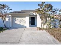 Updated exterior of house with a newly paved driveway and landscaping at 6411 Monterey Blvd, Tampa, FL 33625