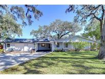 Charming one-story home with mature trees, a large front yard and long driveway to a two car garage at 801 Timber Pond Dr, Brandon, FL 33510
