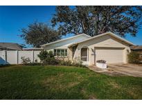 Charming single-story home featuring a well-manicured lawn and a two-car garage at 9940 69Th N St, Pinellas Park, FL 33782