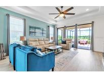 Comfortable living room with plenty of natural light, featuring a relaxing color scheme at 3134 Francoa Dr, Odessa, FL 33556