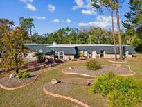 Single-story home with a large yard and mature trees at 7815 Tanglewood Dr, New Port Richey, FL 34654