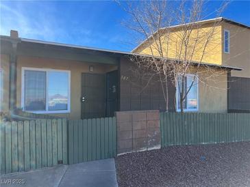 Inviting exterior of a single story home with a fenced yard at 307 E Van Wagenen St, Henderson, NV 89015