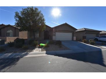 Single-story house with attached garage and landscaping at 6119 Forest Pony Ave, Las Vegas, NV 89122