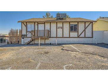 Front view of a charming single story home with parking at 376 N 15Th St, Las Vegas, NV 89101