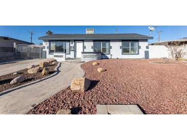 Newly renovated single story home with landscaped front yard at 4476 Avondale Ave, Las Vegas, NV 89121