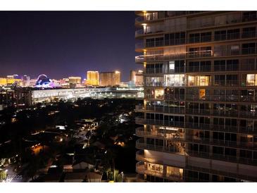 Night view of city skyline from high-rise building at 3111 Bel Air Dr # 20H, Las Vegas, NV 89109