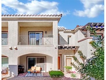 Spanish style home with private patio and two-car garage at 988 Via Panfilo Ave, Henderson, NV 89011