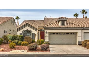 Charming single-story home with a well-manicured front yard and attached two-car garage at 4731 Norwegian St, Las Vegas, NV 89147