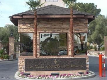 Las Vegas Country Club Estates entry gate at 2838 Loveland Dr # 1619, Las Vegas, NV 89109