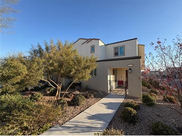 Charming two-story home with desert landscaping and a welcoming walkway at 3558 Herodain Ave, Las Vegas, NV 89106