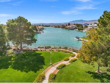 Scenic park with walking paths and waterfront views at 3305 Cutty Sark St, Las Vegas, NV 89117