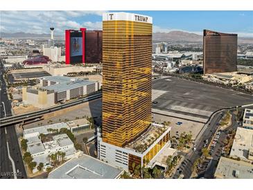 Striking golden Trump Tower boasts views of the Las Vegas skyline and surrounding landscape at 2000 N Fashion Show Dr # 2021, Las Vegas, NV 89109