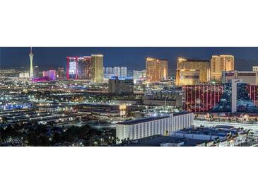 Stunning Las Vegas skyline view featuring iconic hotels, casinos, and the Stratosphere Tower at 4381 W Flamingo Rd # 3002, Las Vegas, NV 89103