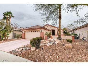 Charming single-story home with desert landscaping and a two-car garage at 2007 High Mesa Dr, Henderson, NV 89012