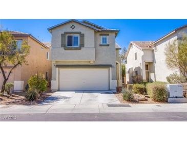 Charming two-story home featuring a two-car garage and well-maintained landscaping at 9617 Fast Elk St, Las Vegas, NV 89143