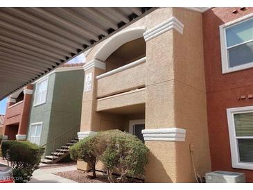 A charming condominium featuring well-maintained landscaping and a private balcony at 8101 W Flamingo Rd # 2040, Las Vegas, NV 89147