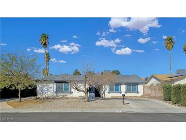 Charming single-story home featuring a well-maintained exterior and desert landscaping at 3747 N Braewood South Ave, Las Vegas, NV 89120
