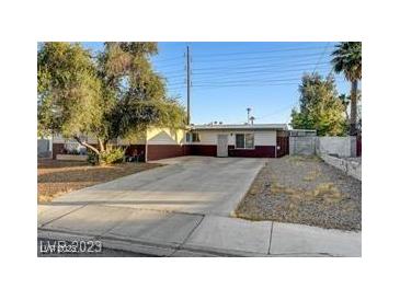 Charming single-story home featuring a spacious driveway and well-maintained landscaping at 3917 Acapulco Ave, Las Vegas, NV 89121