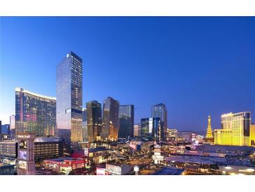 Stunning nighttime view of the vibrant Las Vegas skyline and architecture at 3750 Las Vegas Blvd # 3510, Las Vegas, NV 89158
