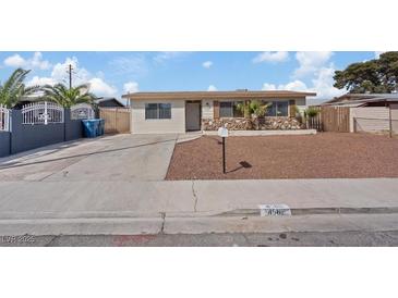 Charming single-story home features a tidy front yard and desert landscaping for low maintenance at 4562 Scott Ave, Las Vegas, NV 89102