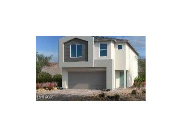Charming two-story home featuring a modern design and a spacious two-car garage at 9989 River Corral St, Las Vegas, NV 89166
