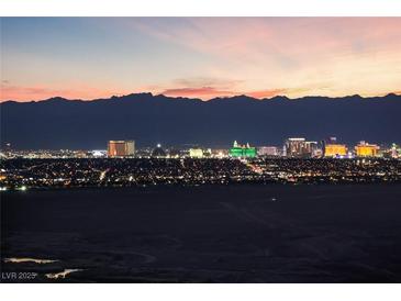 Enjoy spectacular city views of Las Vegas at night, with mountains in the background at 35 Via Rizzuto, Henderson, NV 89011