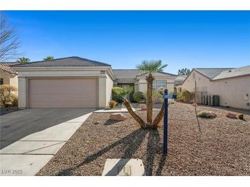 Charming single-story home with a well-maintained yard and attached two-car garage at 2585 Shellsburg Ave, Henderson, NV 89052