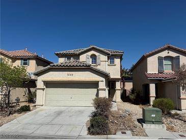 Charming two-story home with a two-car garage and well-maintained landscaping at 258 Bella Matese Ave, Las Vegas, NV 89183