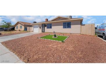 Charming single-story home featuring desert landscaping for low maintenance and curb appeal at 4786 San Rafael Ave, Las Vegas, NV 89120