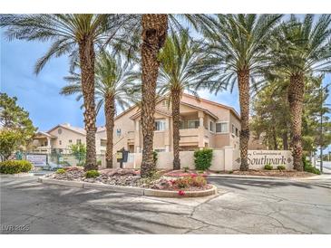 Beautiful condos at Southpark with mature palm trees and well-maintained landscaping at 7450 S Eastern Ave # 2073, Las Vegas, NV 89123
