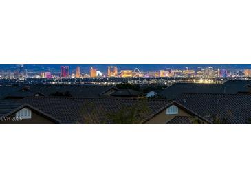 Panoramic city view of Las Vegas skyline at night, visible from rooftop at 7364 Marbury St, Las Vegas, NV 89166