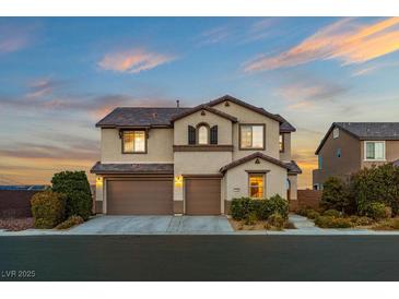 Charming two-story home with a three car garage, and beautiful landscaping at 7364 Marbury St, Las Vegas, NV 89166