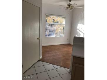 Bright kitchen with hardwood flooring and a window view at 9000 Las Vegas Blvd # 2033, Las Vegas, NV 89123