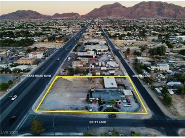 Large lot located on a corner with high traffic count and major street frontage near the freeway at 5320 Meikle Ln, Las Vegas, NV 89156